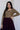 Function Wear Luminous Readymade Georgette Gown In Wine Color