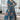 Digital Printed Teal Color Glorious Readymade Gown In Georgette Fabric