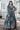Digital Printed Teal Color Glorious Readymade Gown In Georgette Fabric