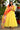 Art Silk Fabric Soothing Gown With Printed Dupatta In Yellow Color