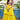 Attractive Georgette Fabric Yellow Color Printed Gown