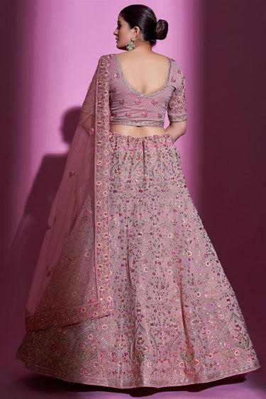 Komal Vora Appealing Beige Color Georgette Fabric Lehenga