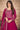Art Silk Fabric Embroidered Function Wear Anarkali Salwar Suit In Rani Color