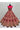 Luxurious Grand Wedding Bridal Embroidered Silk Fabric Lehenga in Rani Color